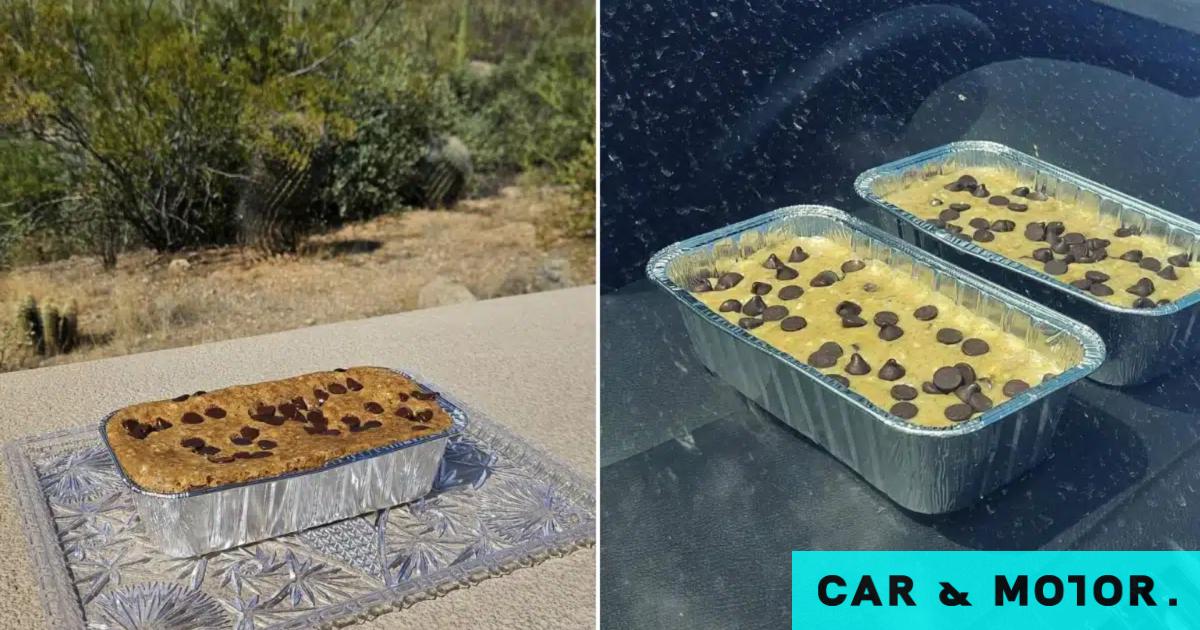 Temperature record in cars – they bake cakes on the dashboard at 100 degrees Celsius