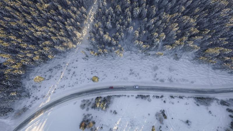 Drive in the snow