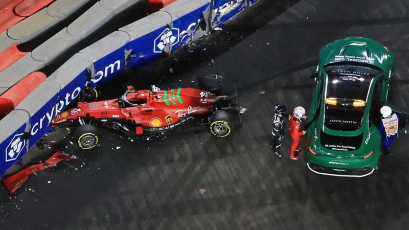 Charles Leclerc crash