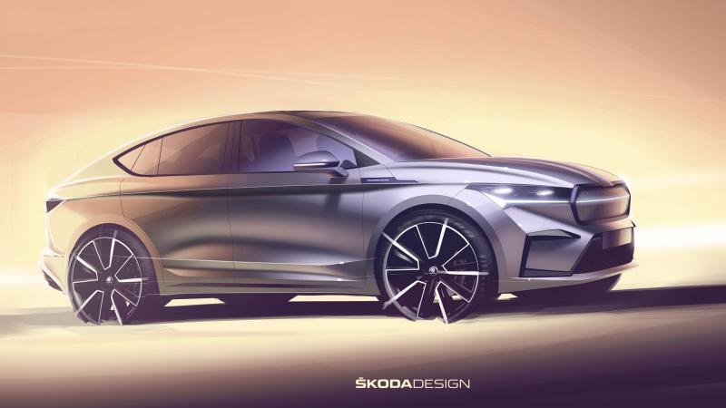 Skoda Enyaq Coupe iV Scetch 1