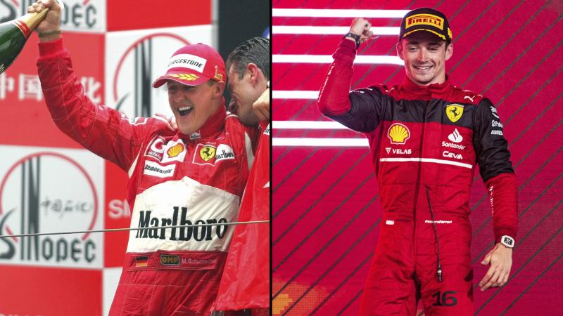 Michael Schumacher Charles Leclerc