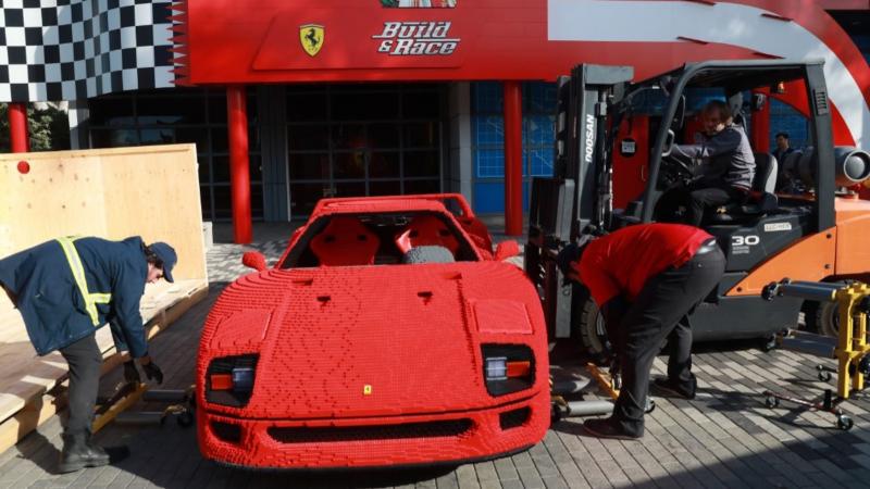 Ferrari F40 φυσικό μέγεθος 2022 legoland california