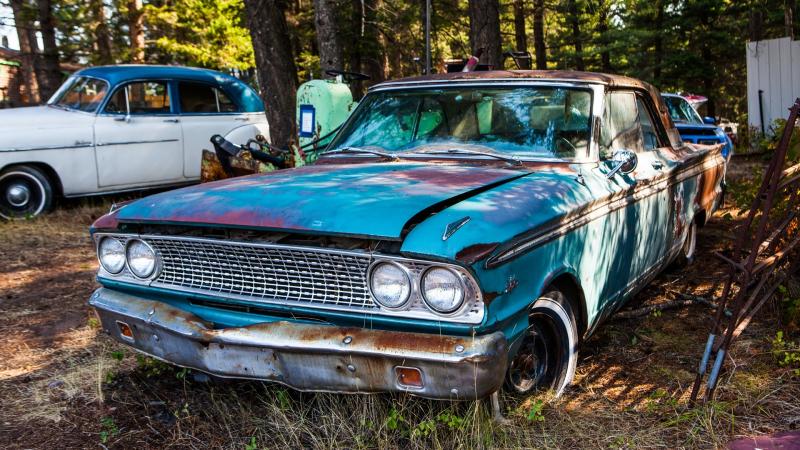 abandoned cars