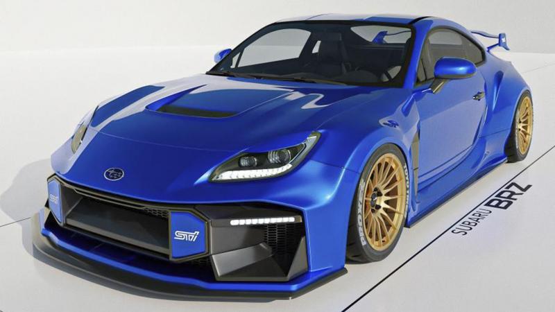 Subaru BRZ STi render