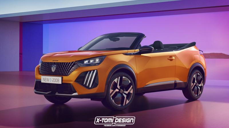 Peugeot 2008 Cabrio render