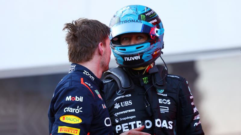 Max Verstappen George Russell GP Azerbaijan 2023