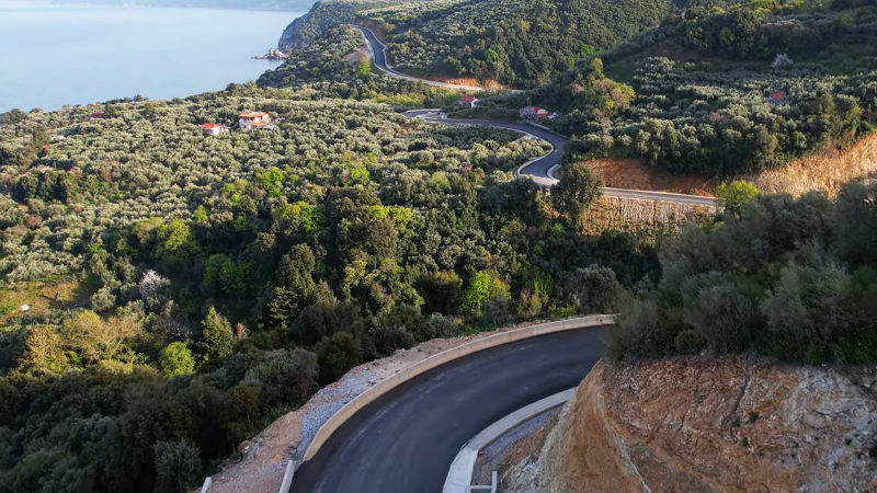 O καινούργιος δρόμος από Μαγνησία για Λάρισα 