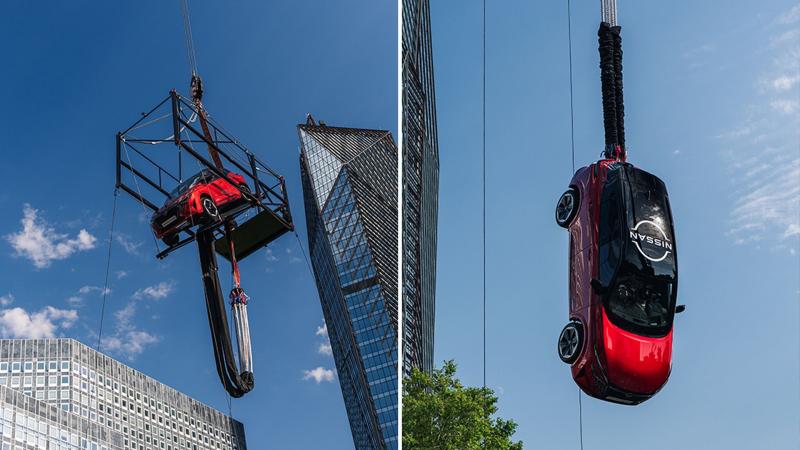 Nissan Qashqai bungee jumping 1