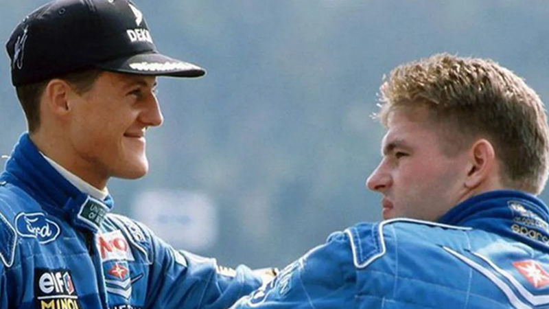 Michael Schumacher & Jos Verstappen