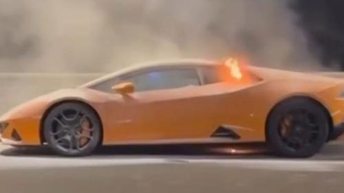 Lamborghini Huracan Mumbai fire 4