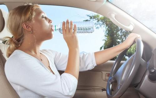 Water bottle in car 2